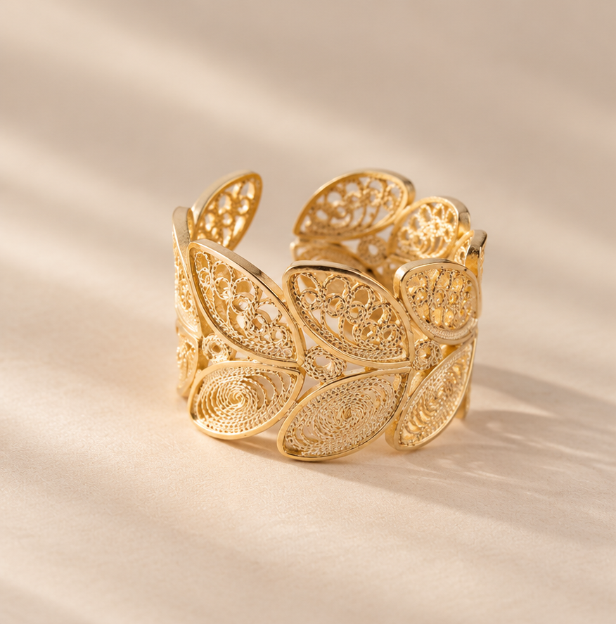 SELVA — rings in 18k gold-plated 925 sterling silver