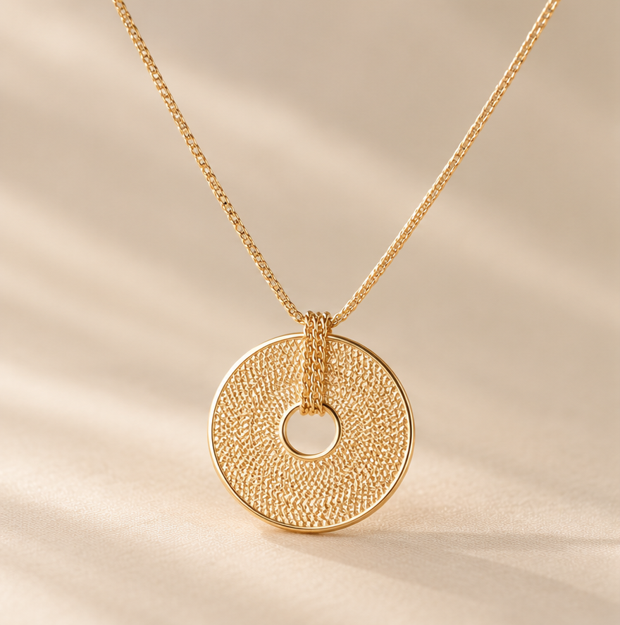 AURA — necklaces in 18k gold-plated 925 sterling silver