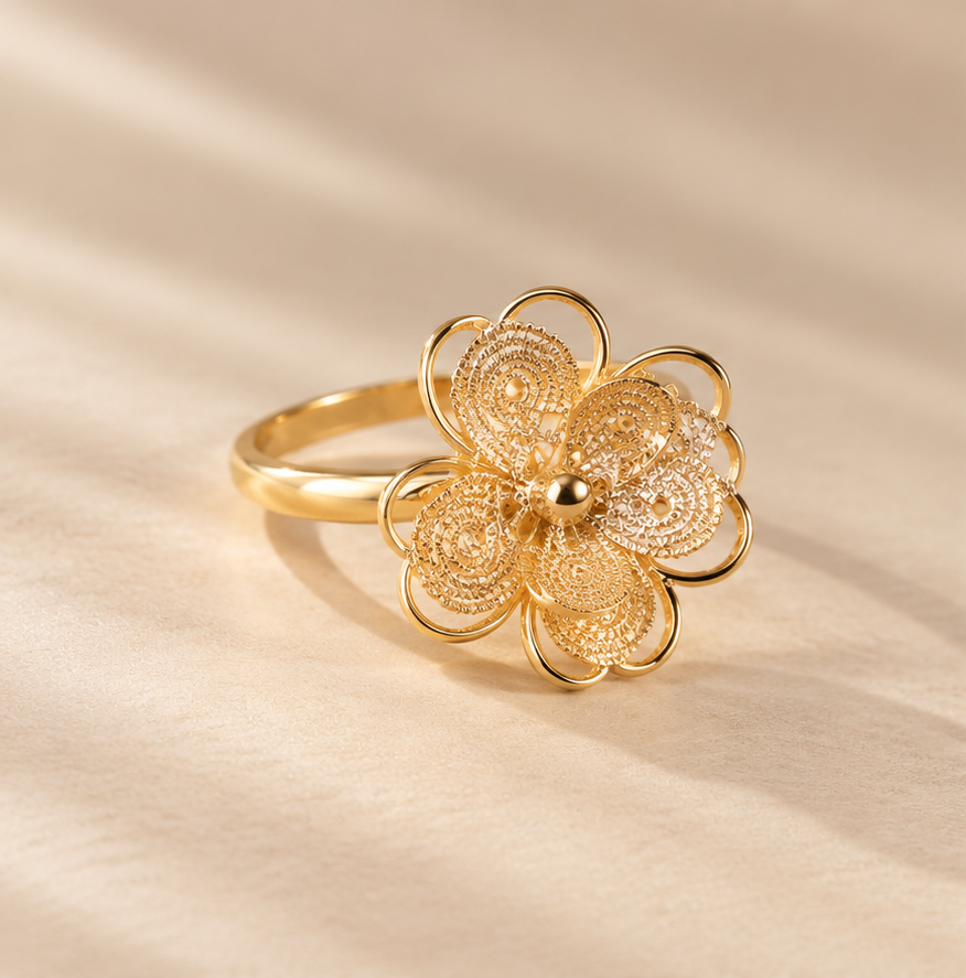 LUMA — rings in 18k gold-plated 925 sterling silver